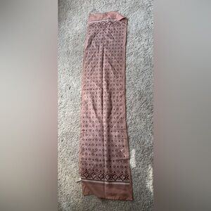 Vintage Pink Patterned Scarf